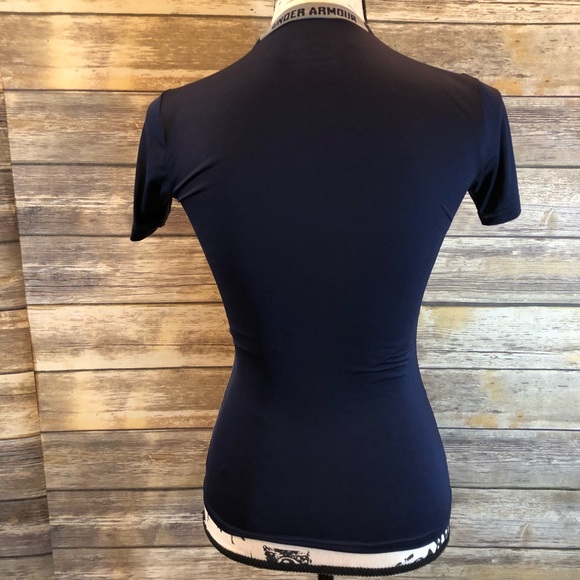 UNISEX Under Armour heat gear navy athletic shirt - Picture 2 of 6